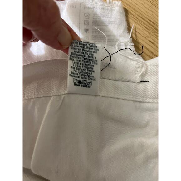 Current Elliott Womens Size 31 The Stiletto White With Embroidery Detail Jeans - Picture 16 of 16